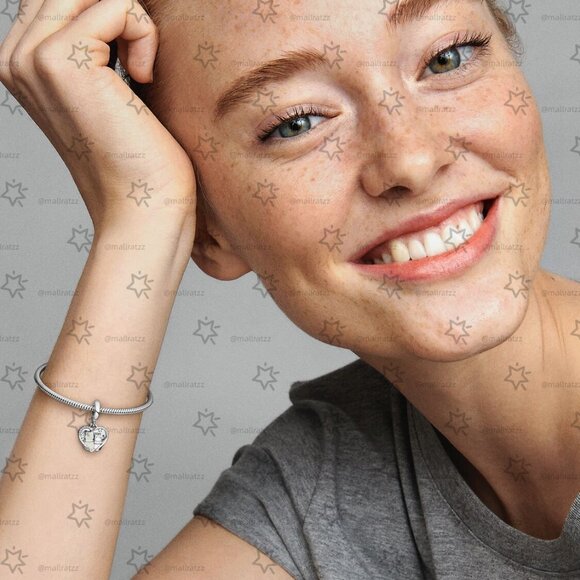 Pandora Cats & Hearts Dangle Charm - Picture 6 of 6